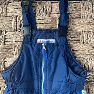 Kids Navy Snow Bibs
